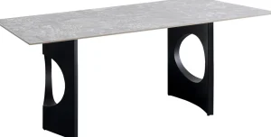 Tavolo Bilbao Oho Nero 180x90cm - KARE