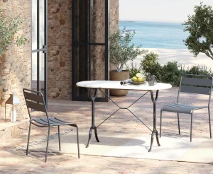 Tavolo Bistro Kaffeehaus bianco Outdoor 120x60cm - KARE