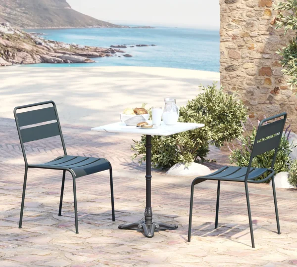 Tavolo bistrot Kaffeehaus bianco Outdoor 60x60cm - KARE