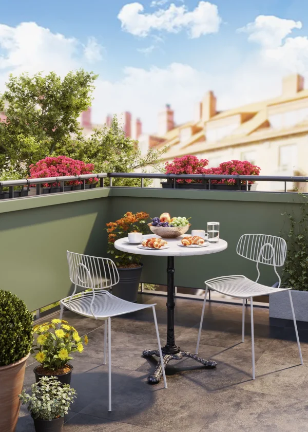 Tavolo Bistrot Kaffeehaus Bianco Ø60cm - KARE