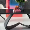 TAVOLO ESTENSIBILE BELLAGIO VETRO 180(40-40)X95CM - KARE