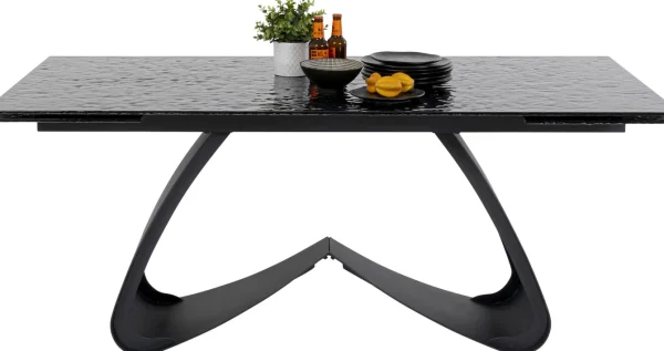 TAVOLO ESTENSIBILE BELLAGIO VETRO 180(40-40)X95CM - KARE