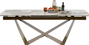 Tavolo estensibile Connesso ottone 200(+60)x90cm - KARE