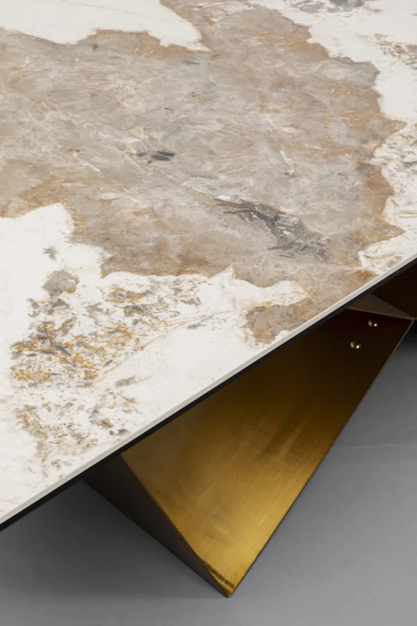 Tavolo estensibile Connesso ottone 200(+60)x90cm - KARE