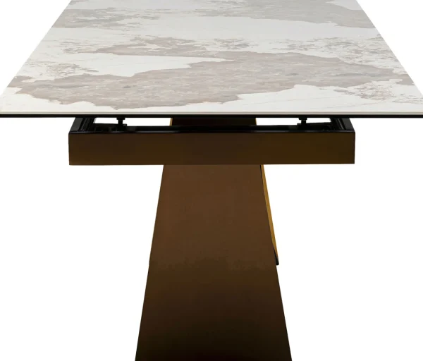 Tavolo estensibile Connesso ottone 200(+60)x90cm - KARE