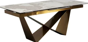 Tavolo estensibile Connesso ottone 200(+60)x90cm - KARE