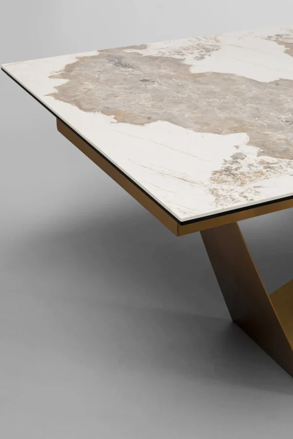 Tavolo estensibile Connesso ottone 200(+60)x90cm - KARE