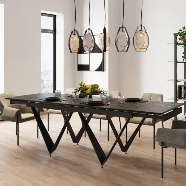 Tavolo estensibile Sandra 180(40+40)x90cm - KARE