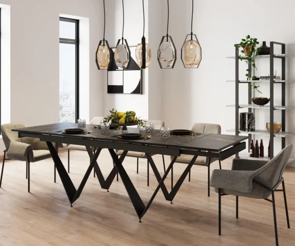 Tavolo estensibile Sandra 180(40+40)x90cm - KARE