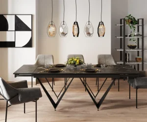 Tavolo estensibile Sandra 180(40+40)x90cm - KARE