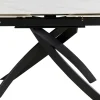 Tavolo estensibile Twist Onyx 120(30+30)x90cm - KARE