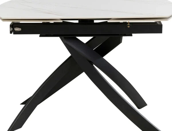 Tavolo estensibile Twist Onyx 120(30+30)x90cm - KARE