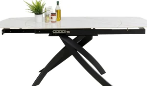 Tavolo estensibile Twist Onyx 120(30+30)x90cm - KARE