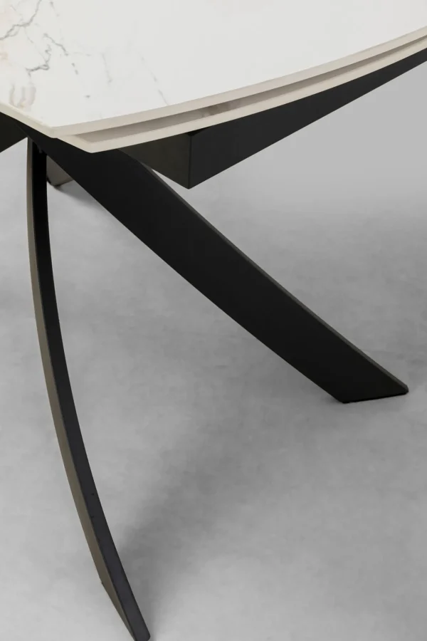 Tavolo estensibile Twist Onyx 120(30+30)x90cm - KARE