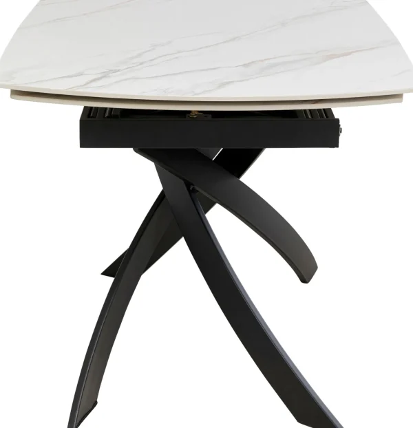 Tavolo estensibile Twist Onyx 120(30+30)x90cm - KARE
