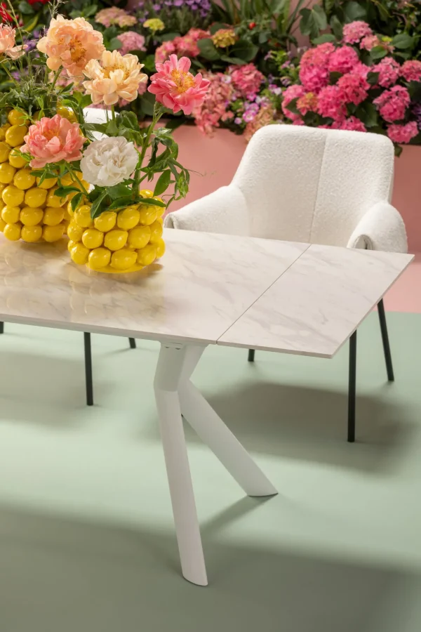 Tavolo estensibile Xenia Bianco 140(+30+30)x80cm - KARE
