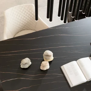 Tavolo Gloria ceramica nero 200x100 - KARE