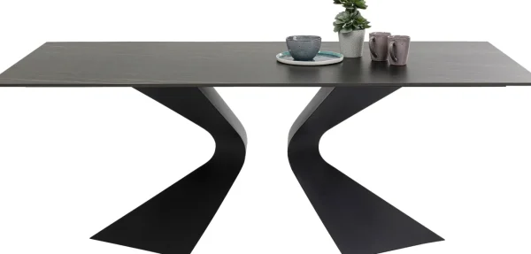 Tavolo Gloria ceramica nero 180x90 - KARE