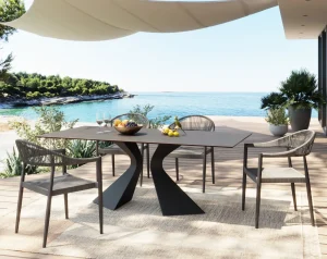 Tavolo Gloria ceramica nero 180x90 - KARE