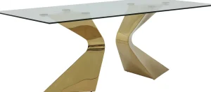 Tavolo Gloria Oro 200x100 cm - KARE