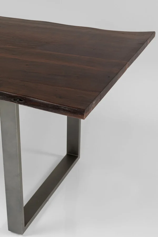 TAVOLO HARMONY SCURO ACCIAIO GREZZO 180X90 - KARE
