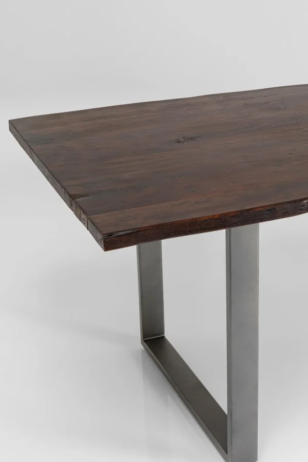 TAVOLO HARMONY SCURO ACCIAIO GREZZO 180X90 - KARE