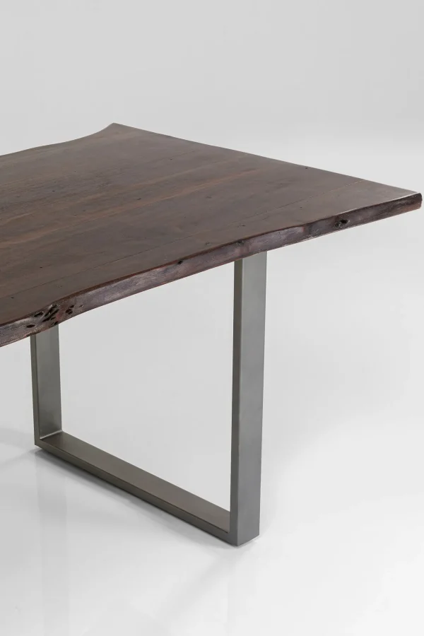 TAVOLO HARMONY SCURO ACCIAIO GREZZO 180X90 - KARE