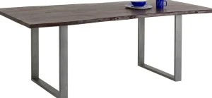 TAVOLO HARMONY SCURO ACCIAIO GREZZO 180X90 - KARE