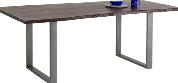 TAVOLO HARMONY SCURO ACCIAIO GREZZO 180X90 - KARE
