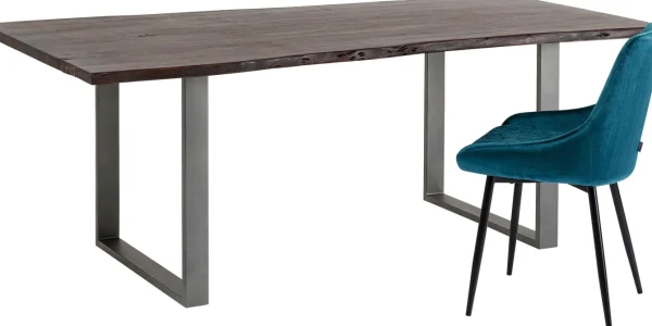 TAVOLO HARMONY SCURO ACCIAIO GREZZO 180X90 - KARE