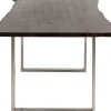 TAVOLO HARMONY SCURO CROMATO 160X80CM - KARE