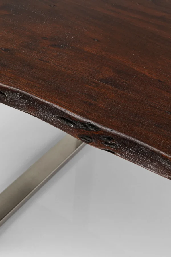 TAVOLO HARMONY SCURO CROMATO 160X80CM - KARE