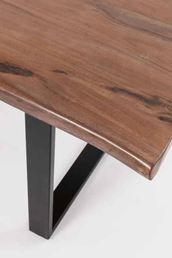 TAVOLO HARMONY SCURO CROMATO 160X80CM - KARE