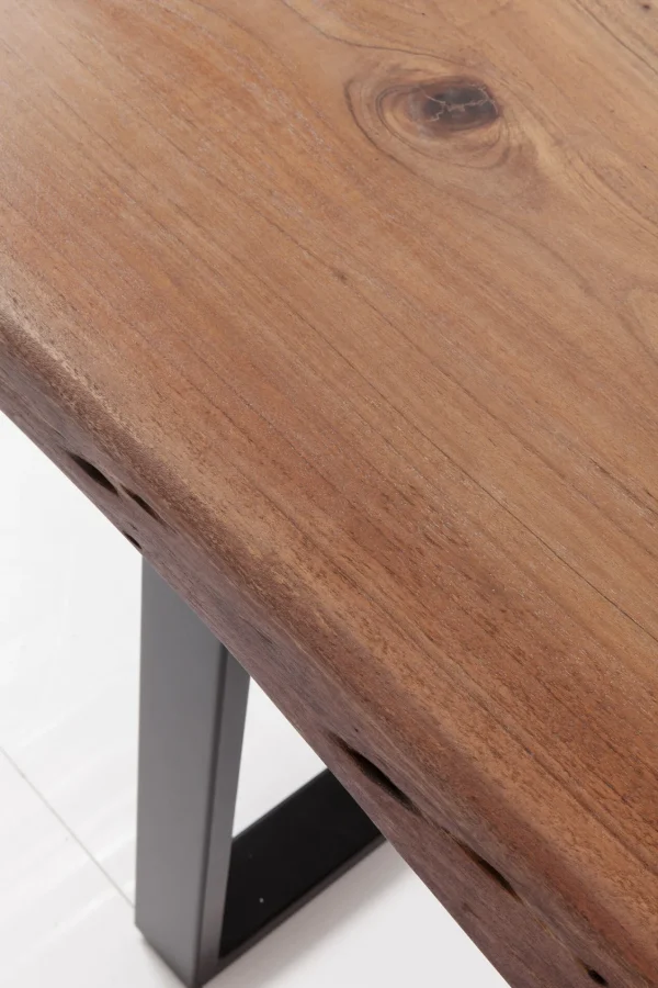 TAVOLO HARMONY SCURO CROMATO 160X80CM - KARE