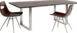 TAVOLO HARMONY SCURO CROMATO 160X80CM - KARE