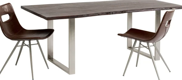 TAVOLO HARMONY SCURO CROMATO 160X80CM - KARE