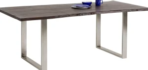 TAVOLO HARMONY SCURO CROMATO 160X80CM - KARE