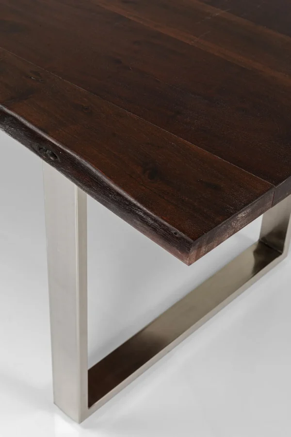 TAVOLO HARMONY SCURO CROMATO 160X80CM - KARE