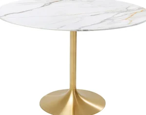 Tavolo Invitation Set Ceramic ottone bianco Ø120cm - KARE