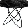 Tavolo Molecolare Nero Marmo Vetro Ø120cm - KARE