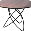 Tavolo Molecolare Nero Noce Ø120cm - KARE