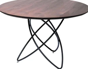 Tavolo Molecolare Nero Noce Ø120cm - KARE