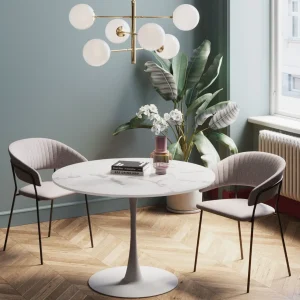 Tavolo Schickeria marmo bianco Ø110cm - KARE