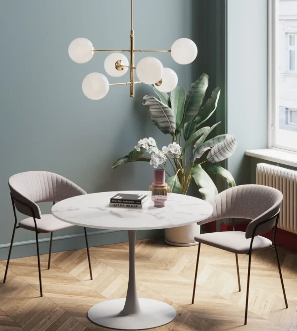 Tavolo Schickeria marmo bianco Ø110cm - KARE