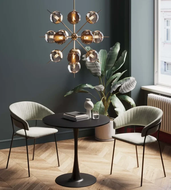 Tavolo Schickeria nero Ø80 - KARE