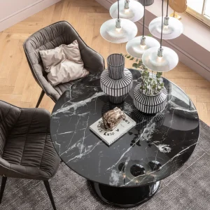 Tavolo Solo marmo nero Ø110 cm - KARE