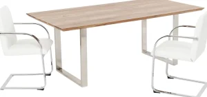TAVOLO SYMPHONY CROMATO 160X80CM - KARE