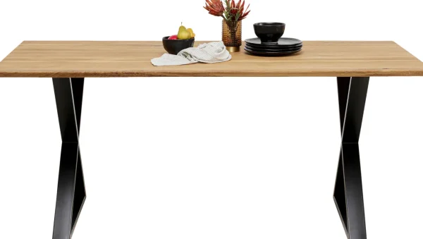 Tavolo Symphony quercia Cross nero 200x100cm - KARE