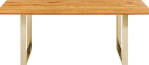 Tavolo Symphony quercia ottone 180x90cm - KARE