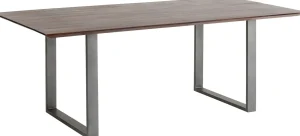 TAVOLO SYMPHONY SCURO ACCIAIO GREZZO 180X90 - KARE